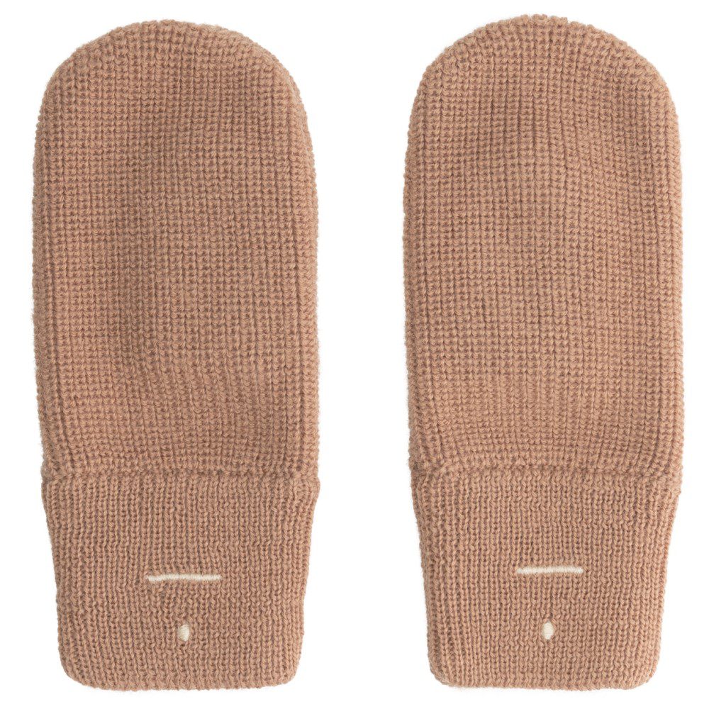 Knitted Mittens | Biscuit