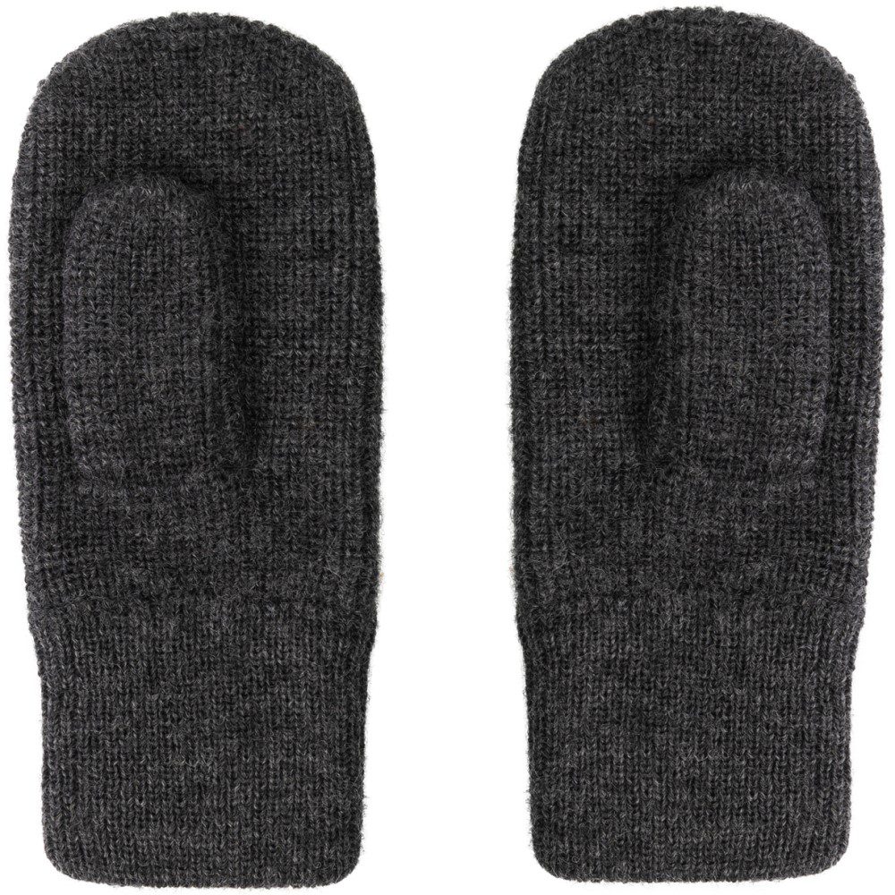 Knitted Mittens | Nearly Black Melange