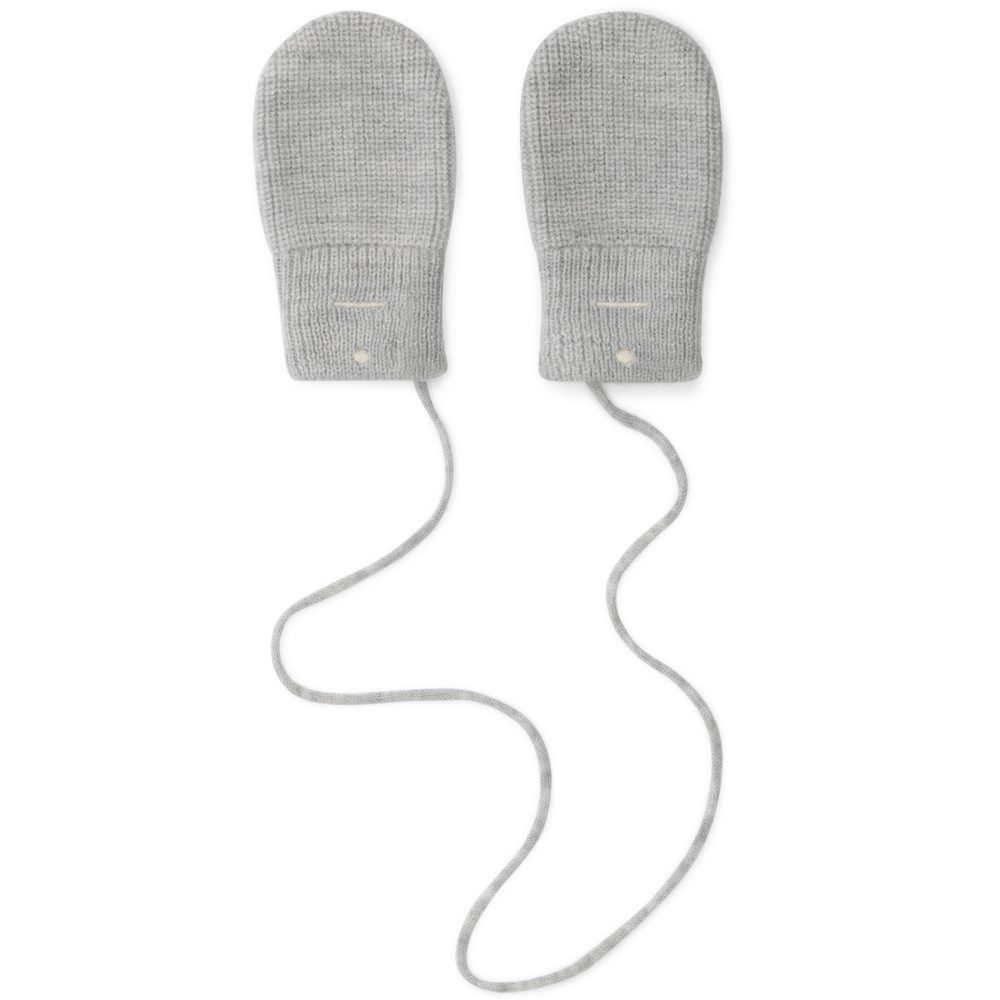 Baby Knitted Mittens | Grey Melange
