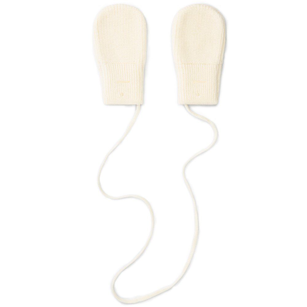 Baby Knitted Mittens | Cream