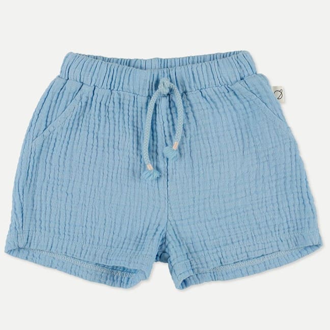 Pablo Soft Gauze Shirt & Adri Soft Gauze Shorts | Blue