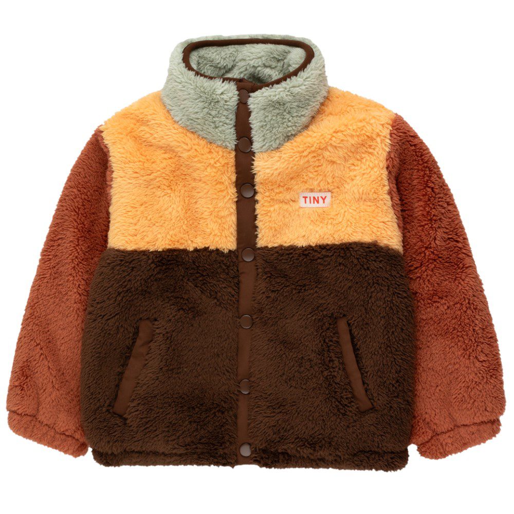 Color Block Sherpa Polar Jacket