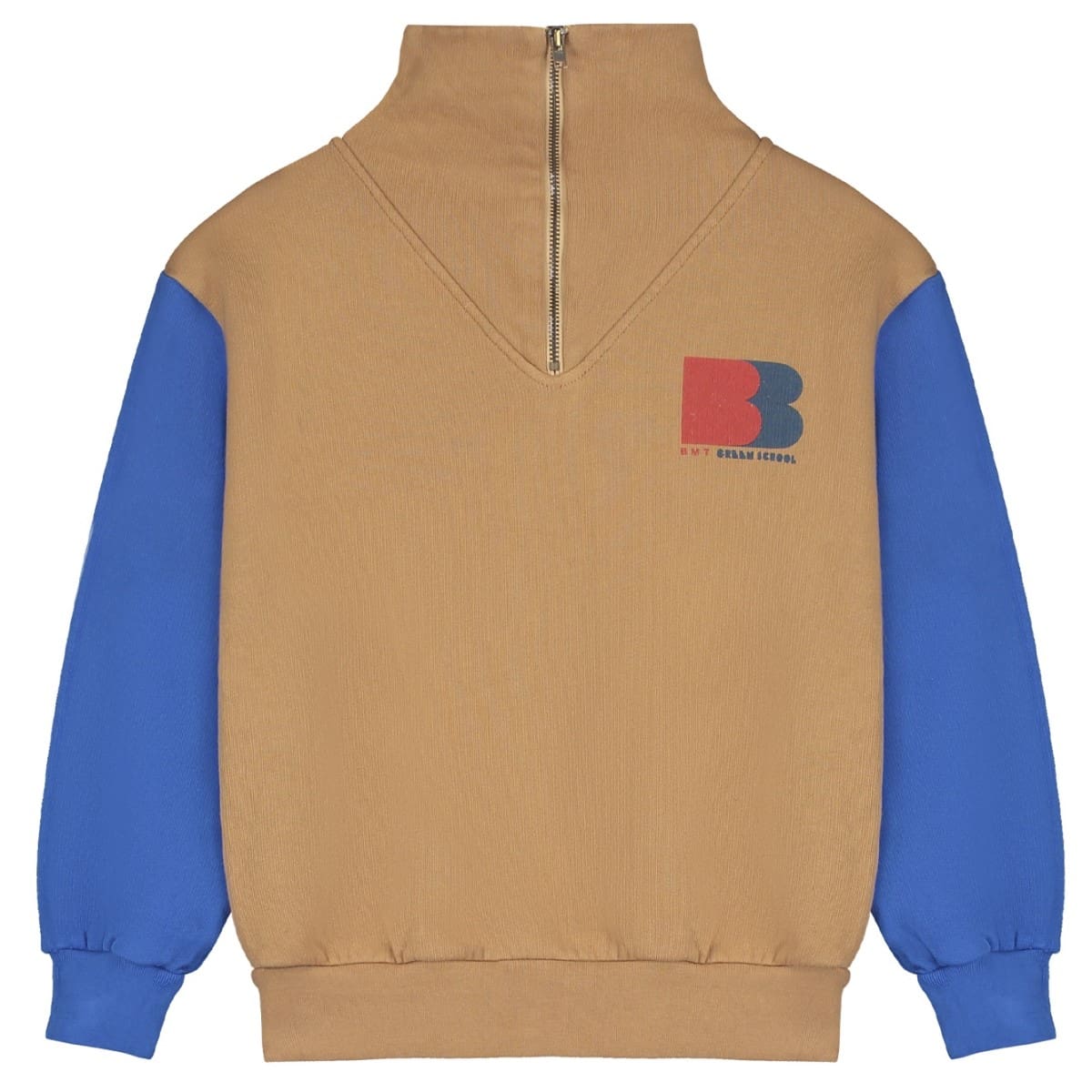 Sweatshirt Zipp Color Sleeve