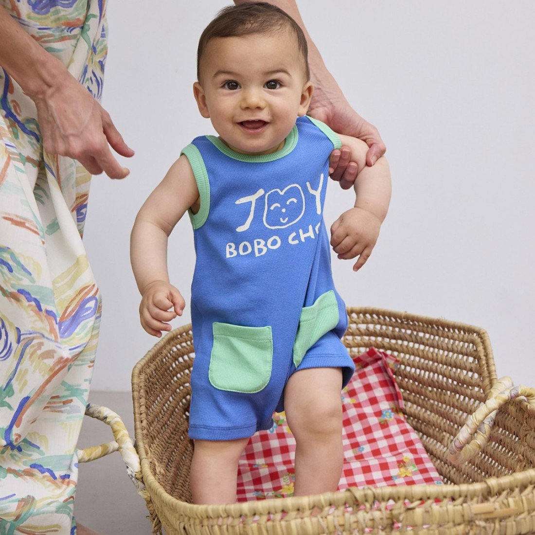 Smiling Blue Playsuit
