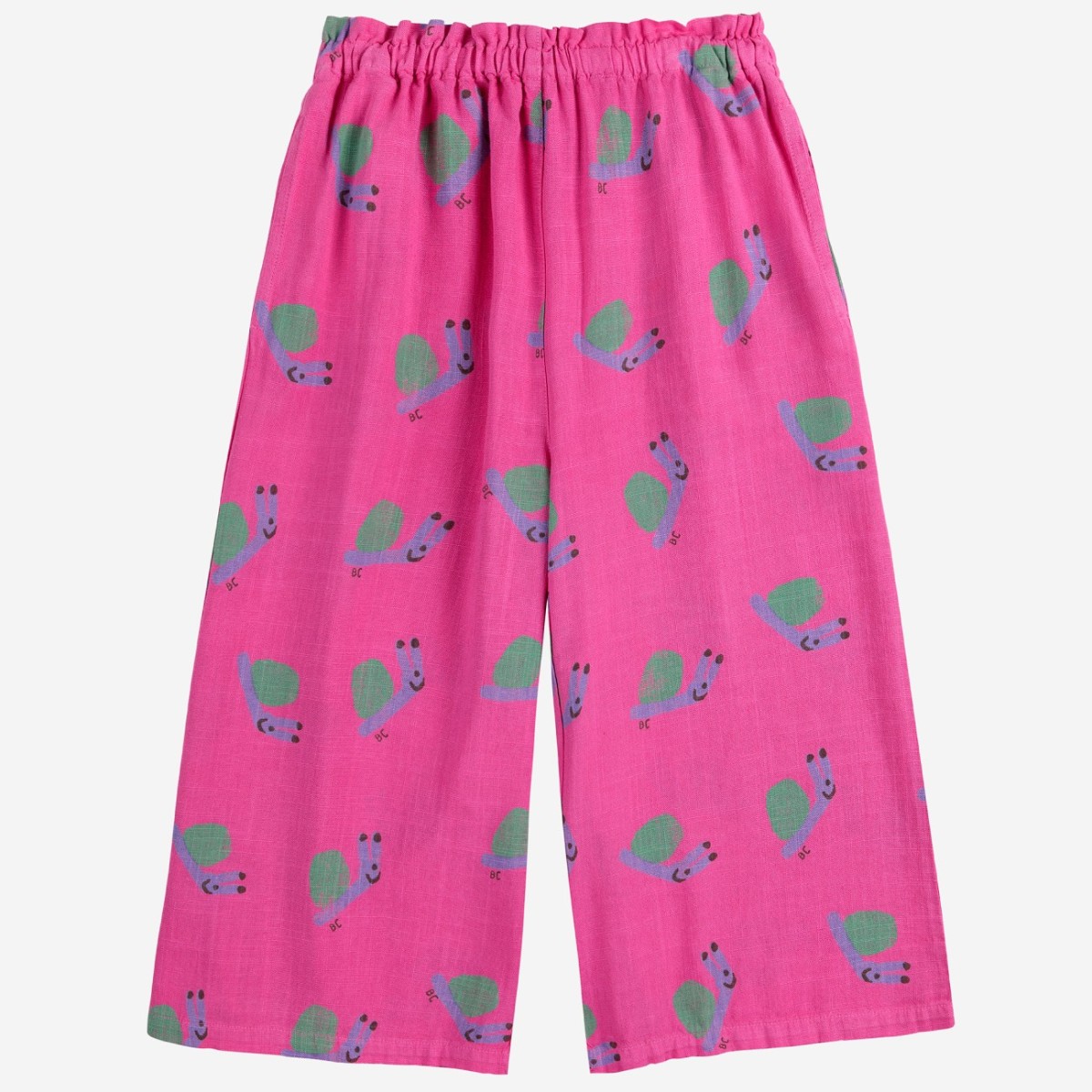Funny Snail All Over Woven Culotte Pants