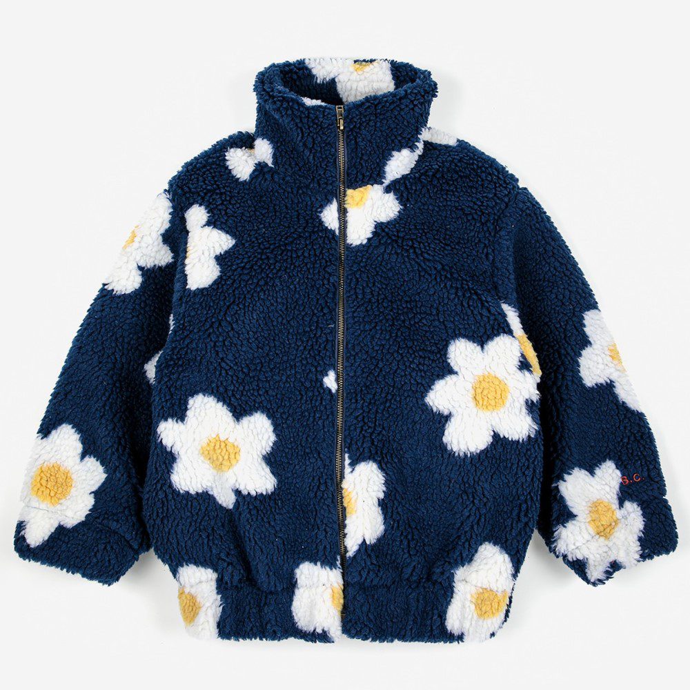 Big Flower Jacquard Bomber Jacket