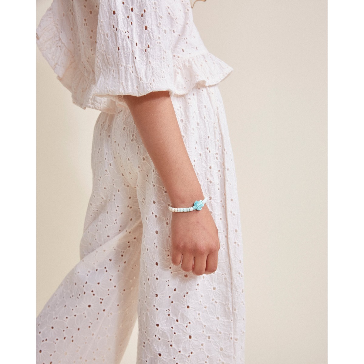 Embroidery Pants | Ivory