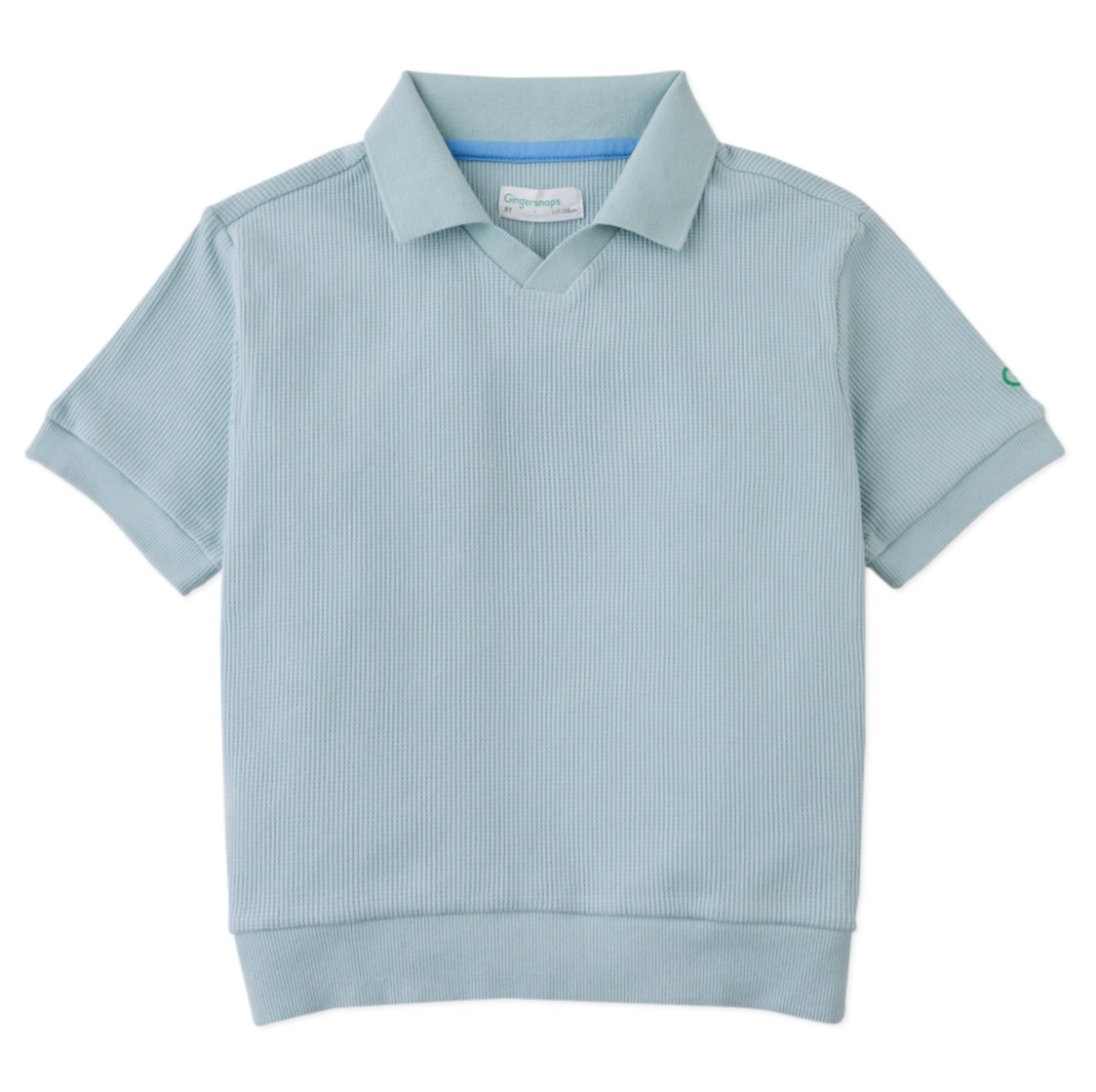 Asher V-neck Waffle Polo