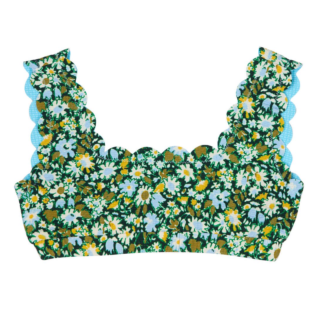 REVERSIBLE Bumby Palm Prints Set Meadow Flower Print Horizon