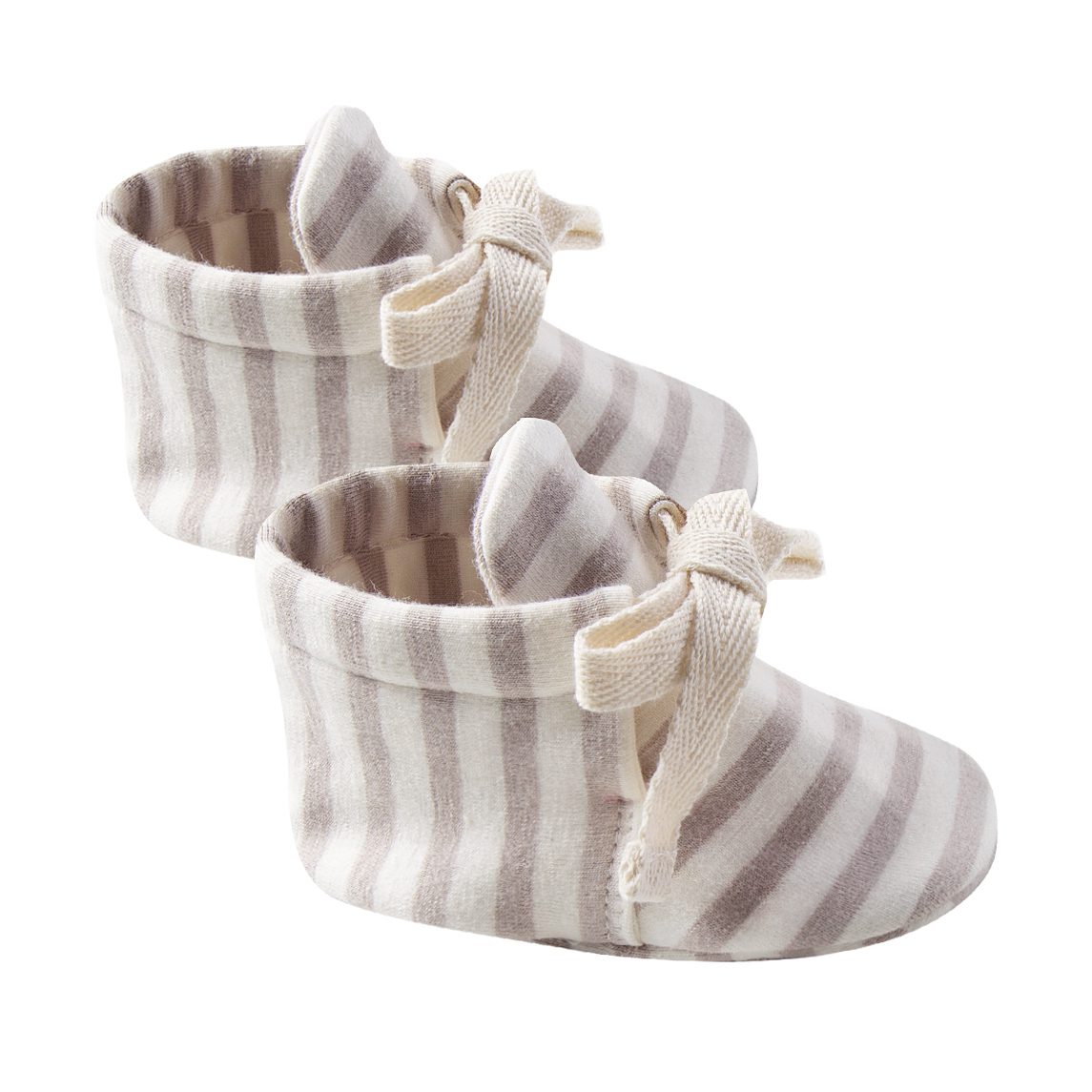 Baby Booties | Fog Stripe