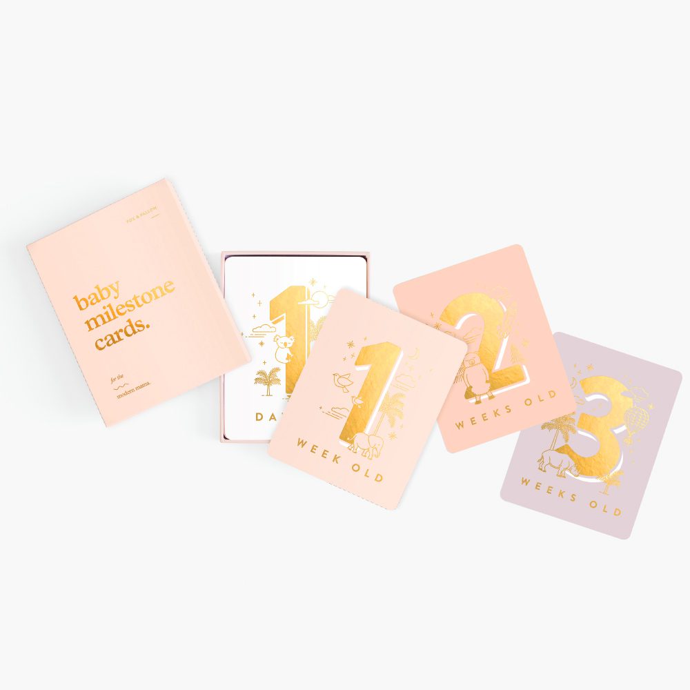 Baby Milestone Cards | Cream