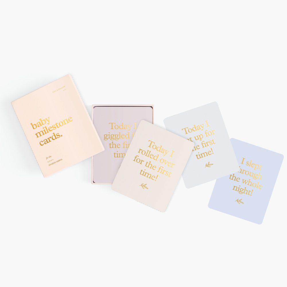 Baby Milestone Cards | Cream
