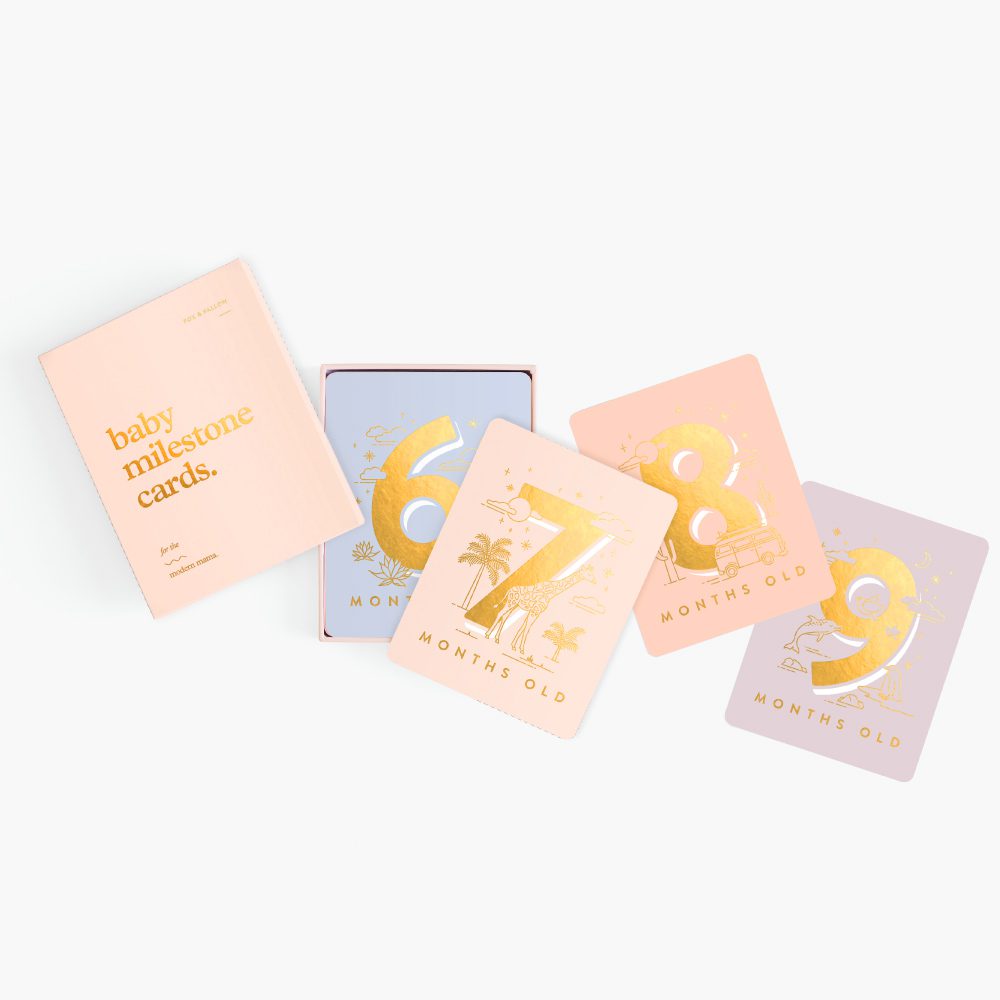 Baby Milestone Cards | Cream