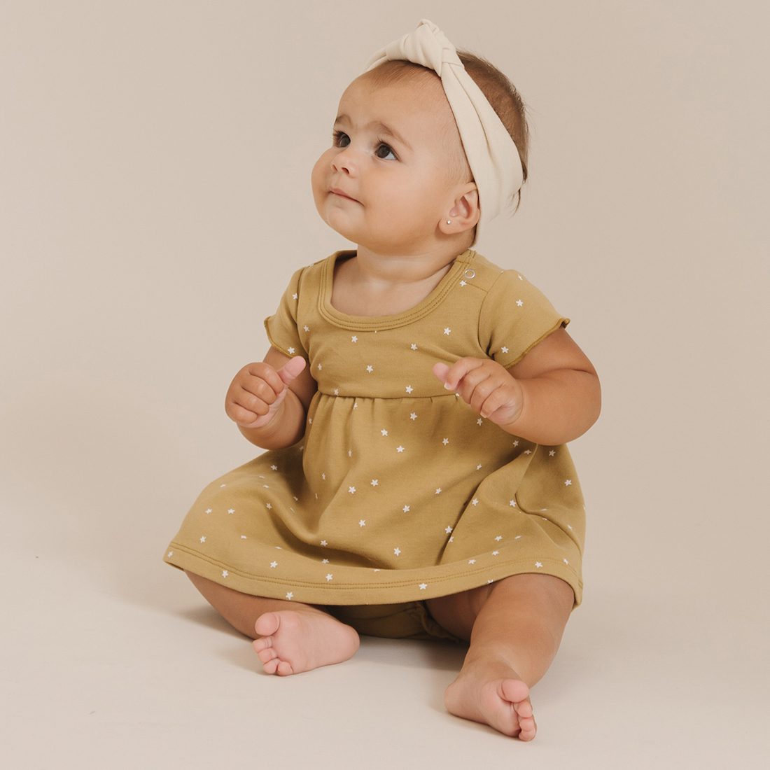 Baby Turban | Gold Stripe