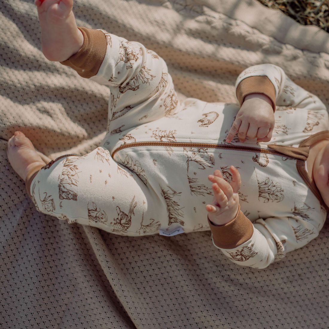 Badger Button Romper