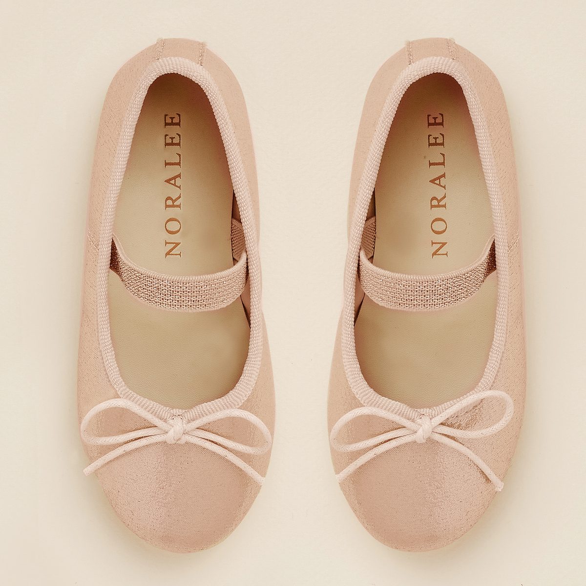 Ballet Flats |  Metallic Soft Blush