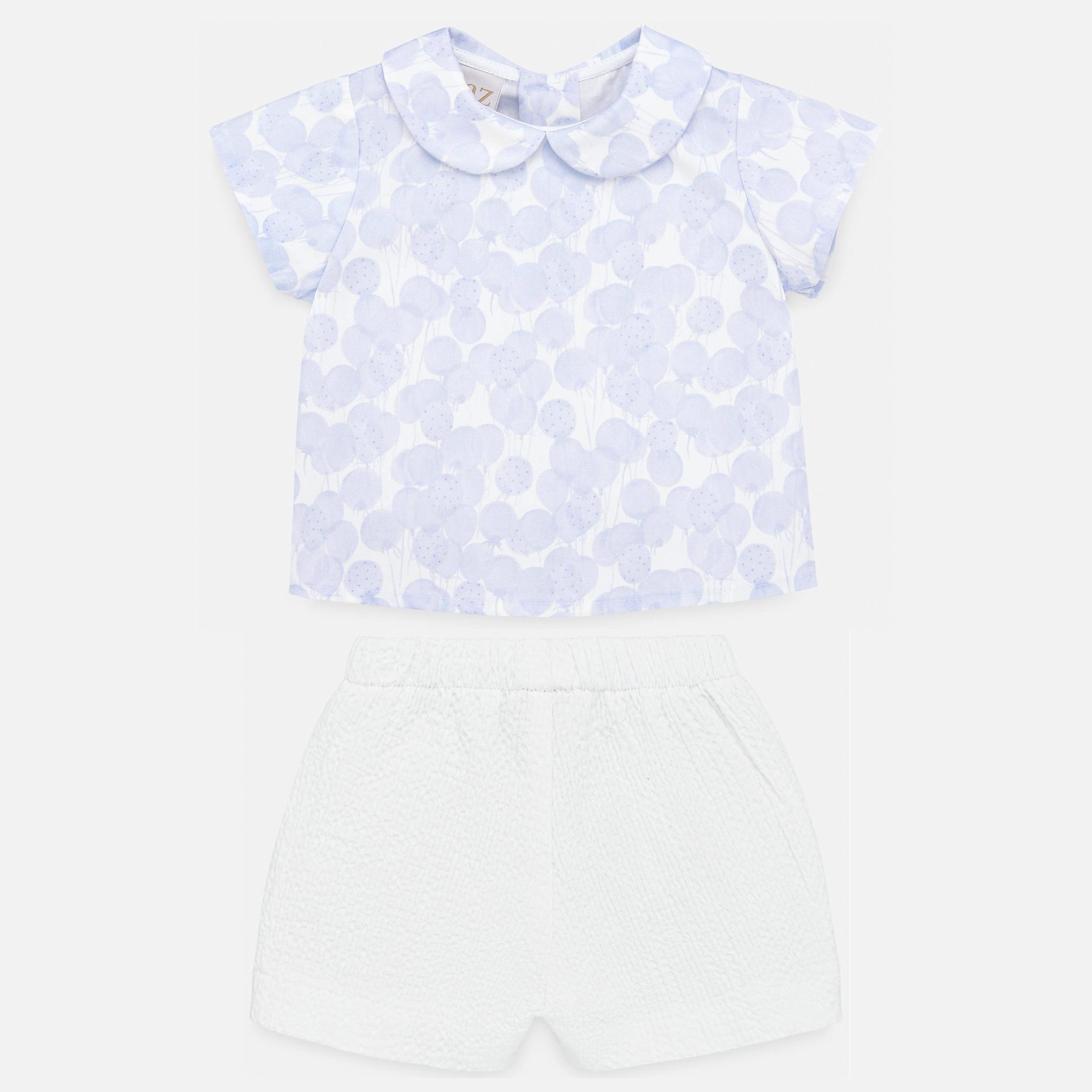 Balloons Shirt & White Shorts