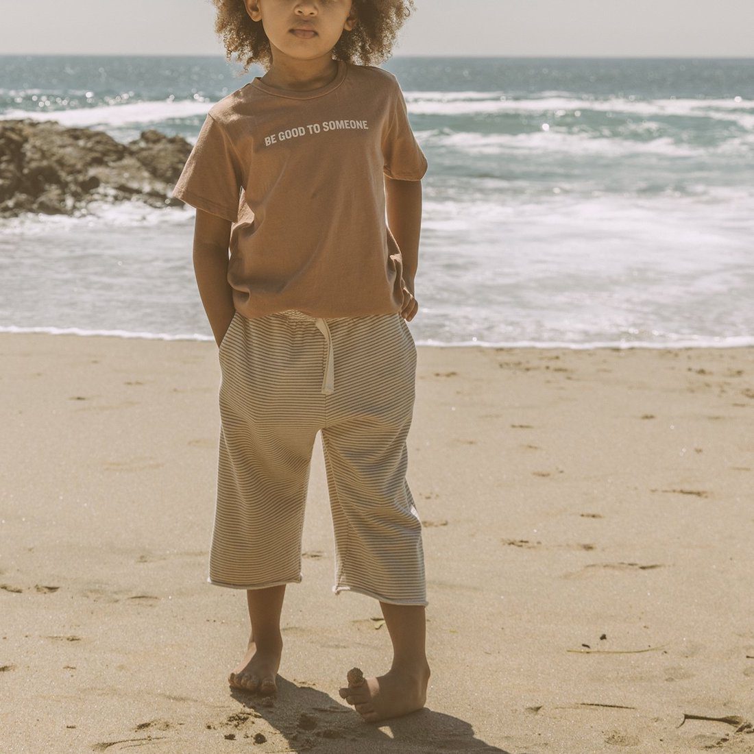 Be Good To Someone Tee & French Terry Culotte Pant