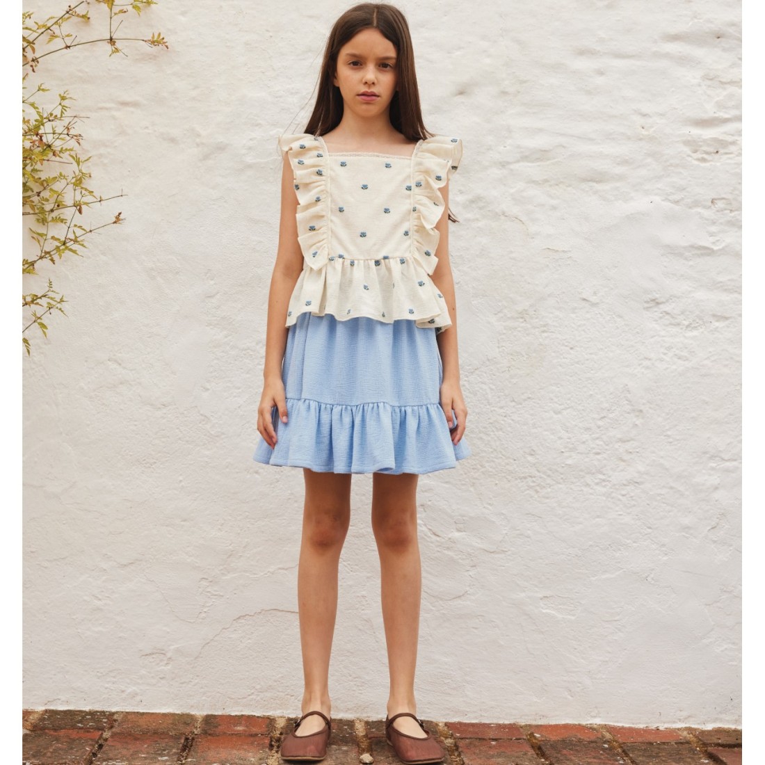 Lisa Top | Tulip Jacquard