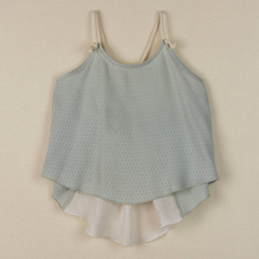 Beige Blouse W/ Straps & Culotte With Frill | Green