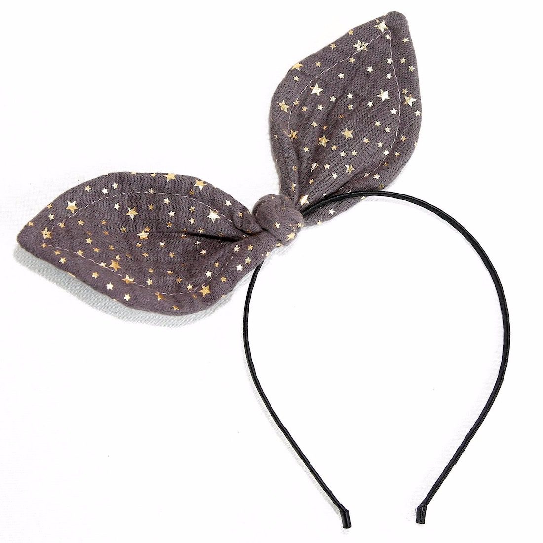 Big Bow Headband | Charcoal