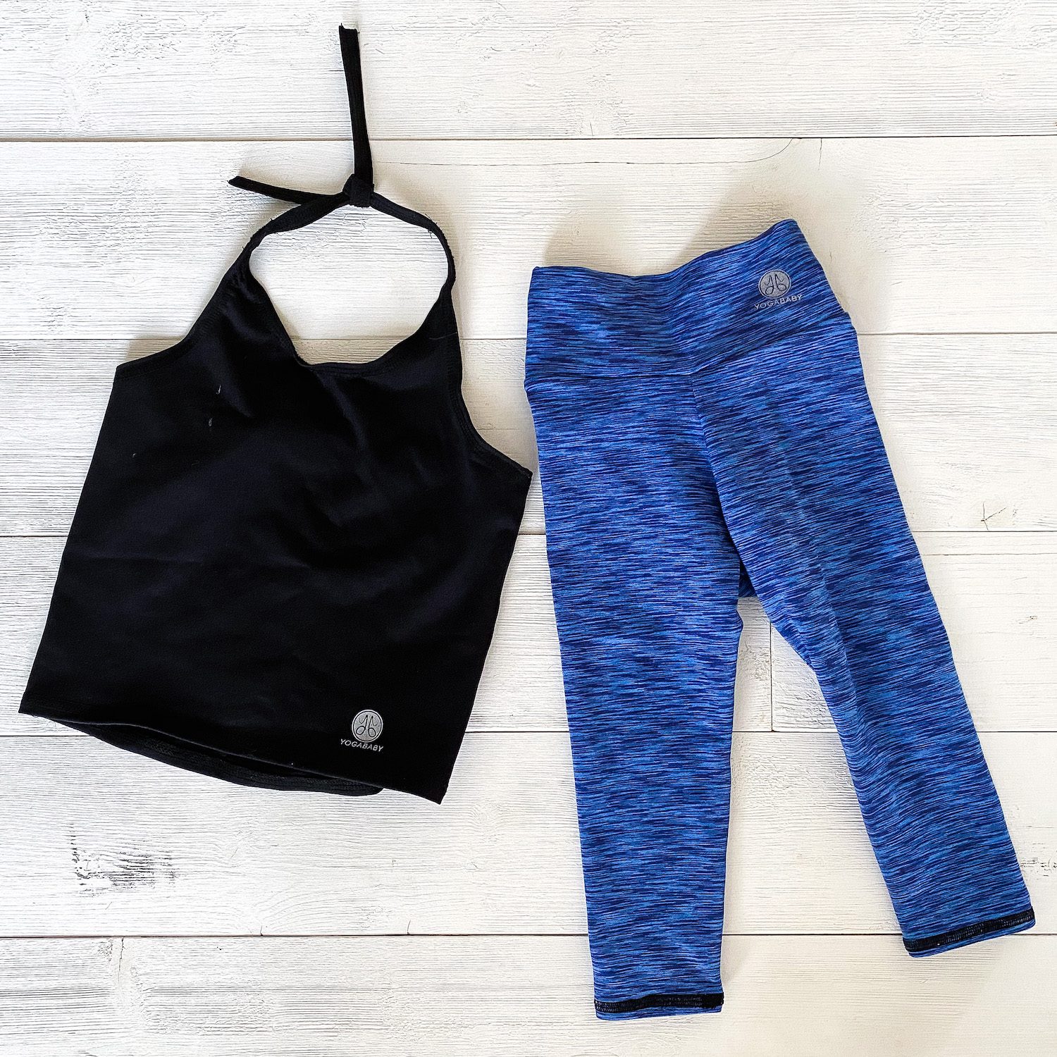Black & Blue Yoga Set