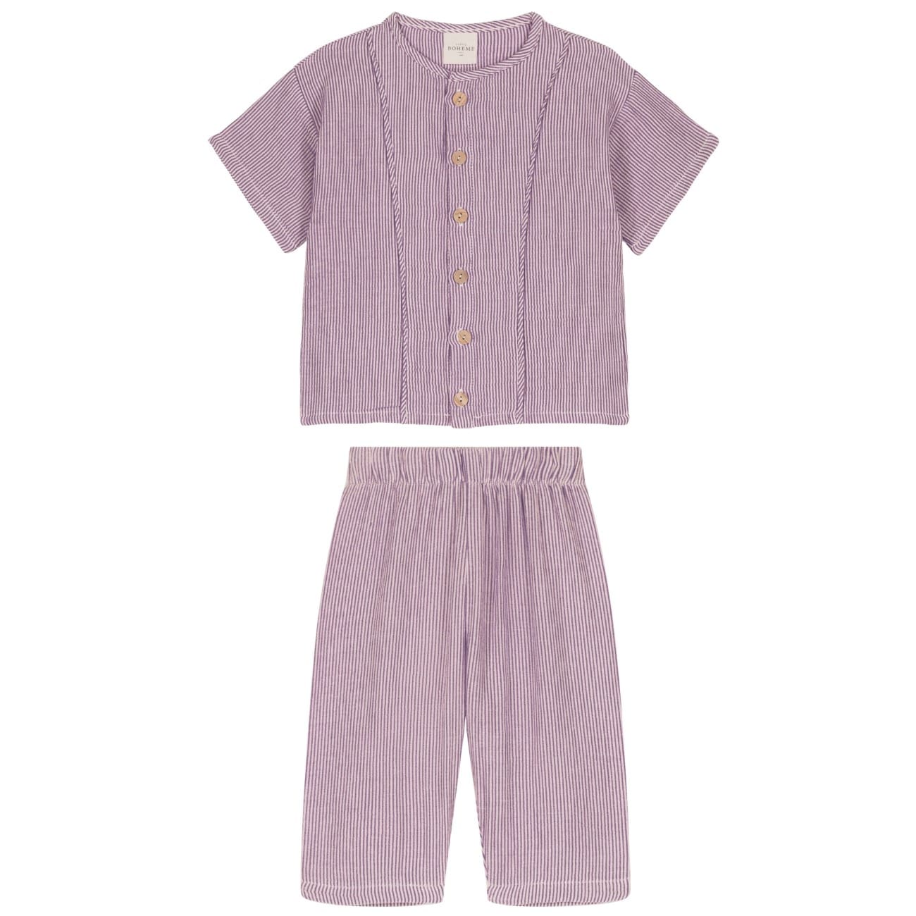 Blouse Thelme & Pants Cousin | Purple Stripes