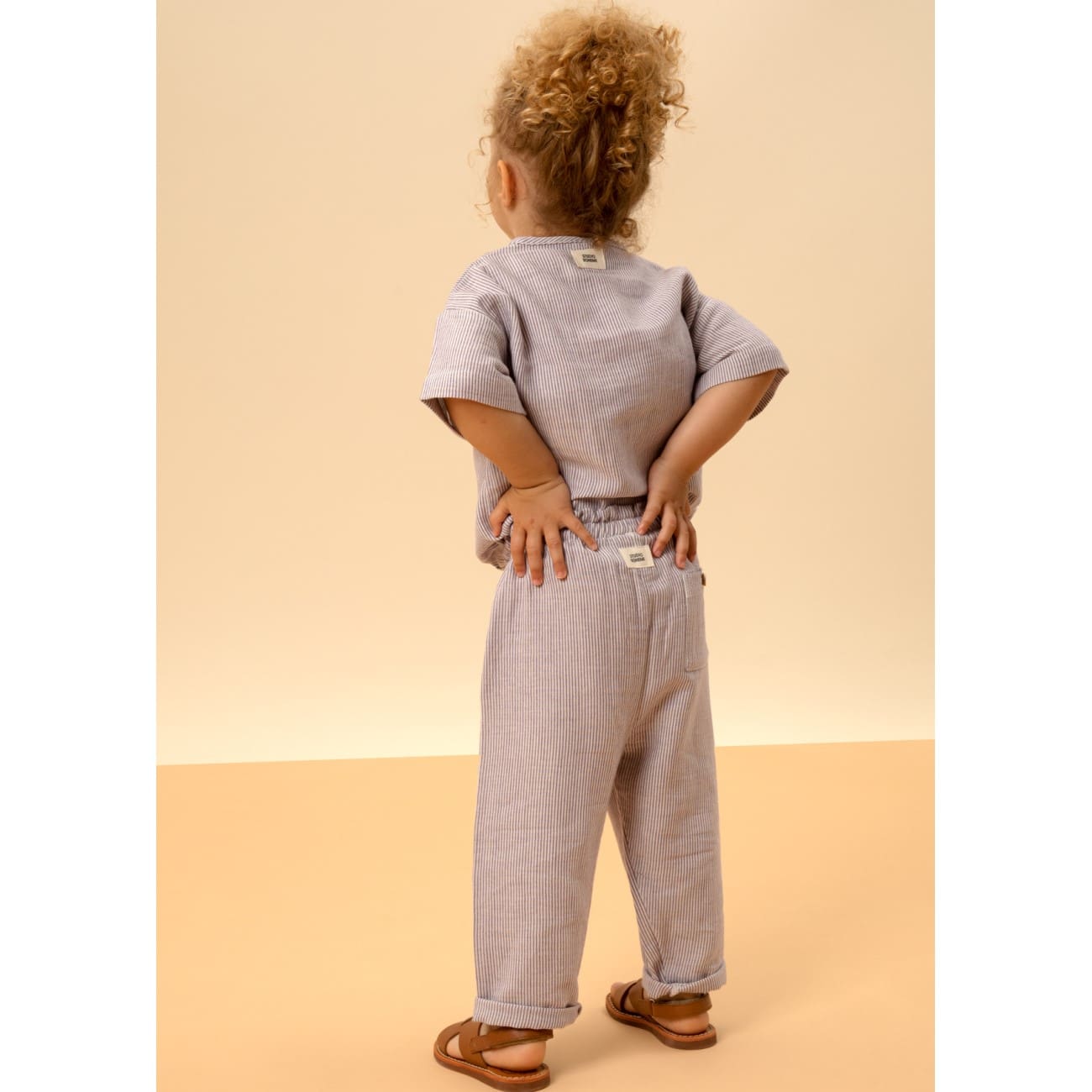 Blouse Thelme & Pants Cousin | Purple Stripes