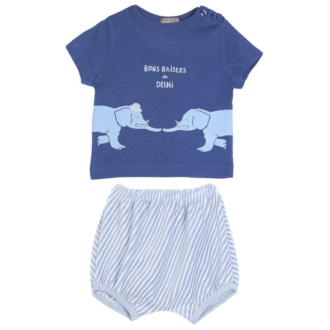 Bons Baisers De Dehli T-Shirt & Stripes Bloomer