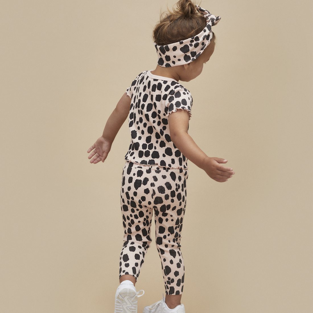 Bright Rose Ocelot Rib Tee &  Rib Leggings