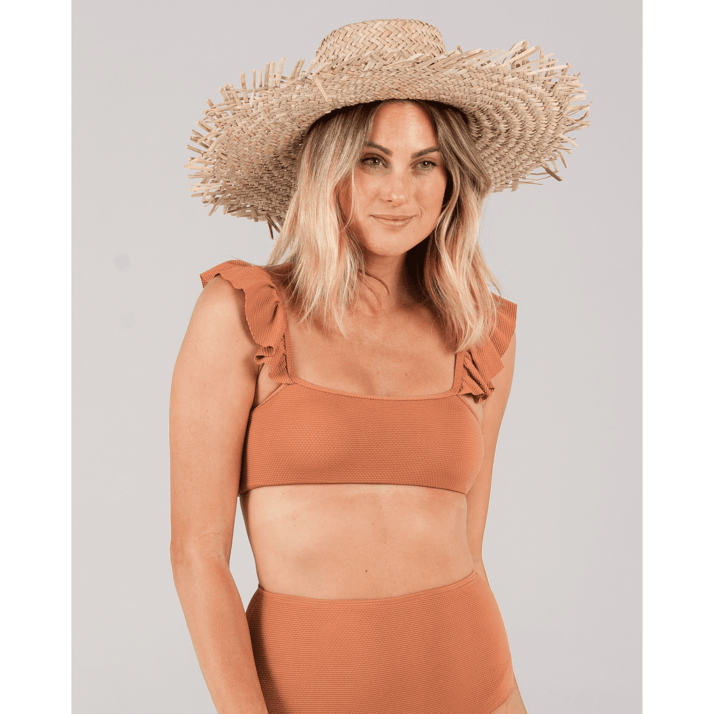 Bronze Pique High-waisted Bottom & Top