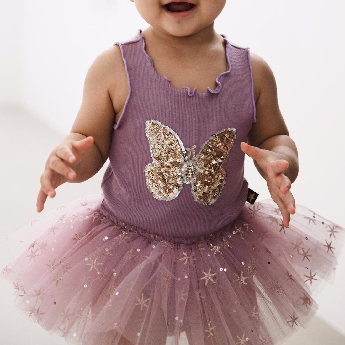 Butterfly Baby Tutu Dress | Orchid