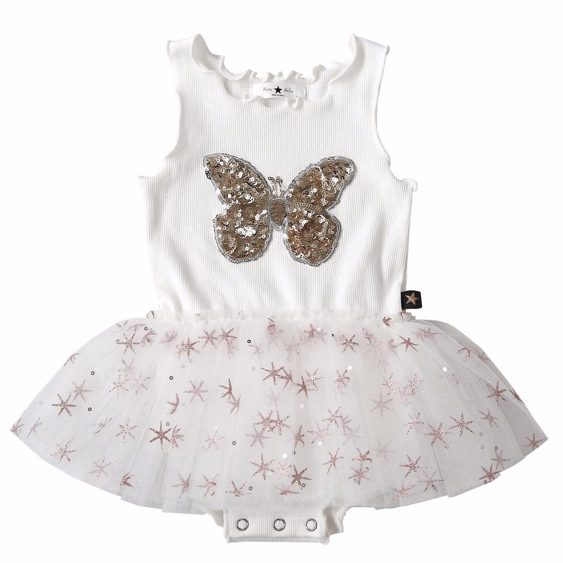 Butterfly Baby Tutu Dress | White