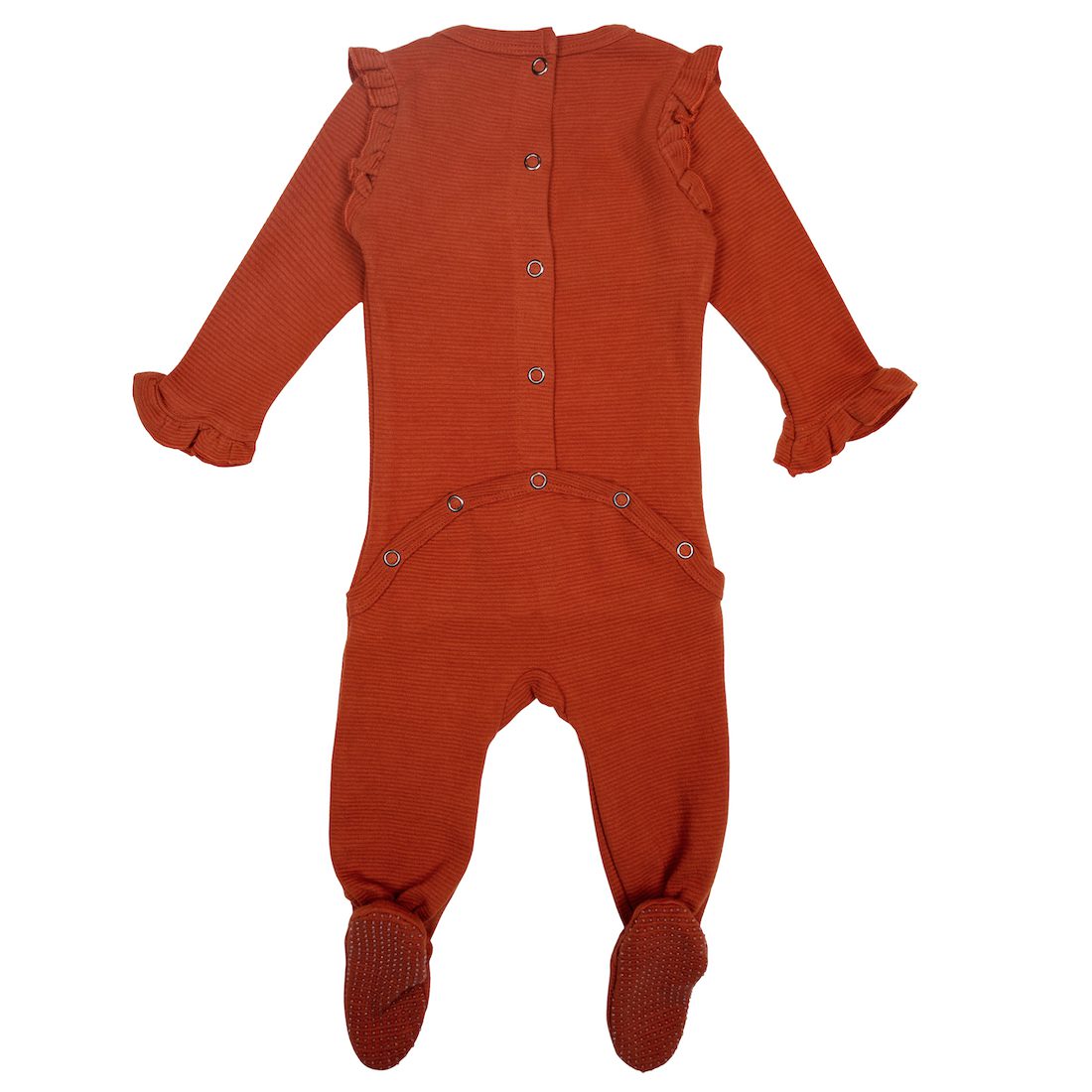 Corduroy wrap Baby Footie | Paprika