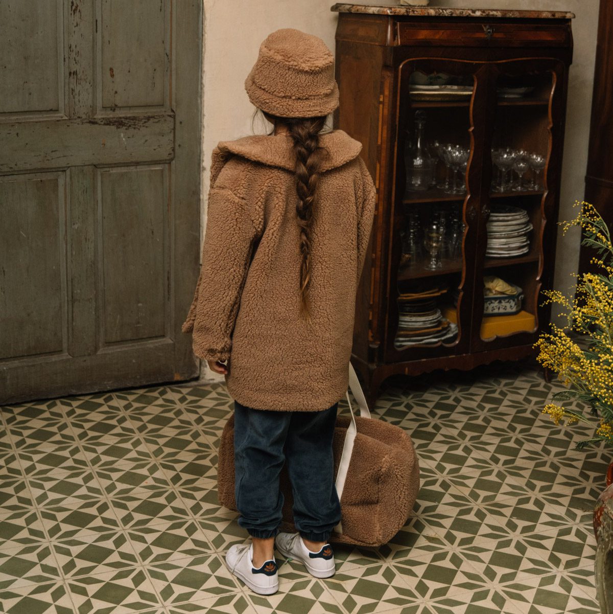 Manteau Claudine Plush Rouille