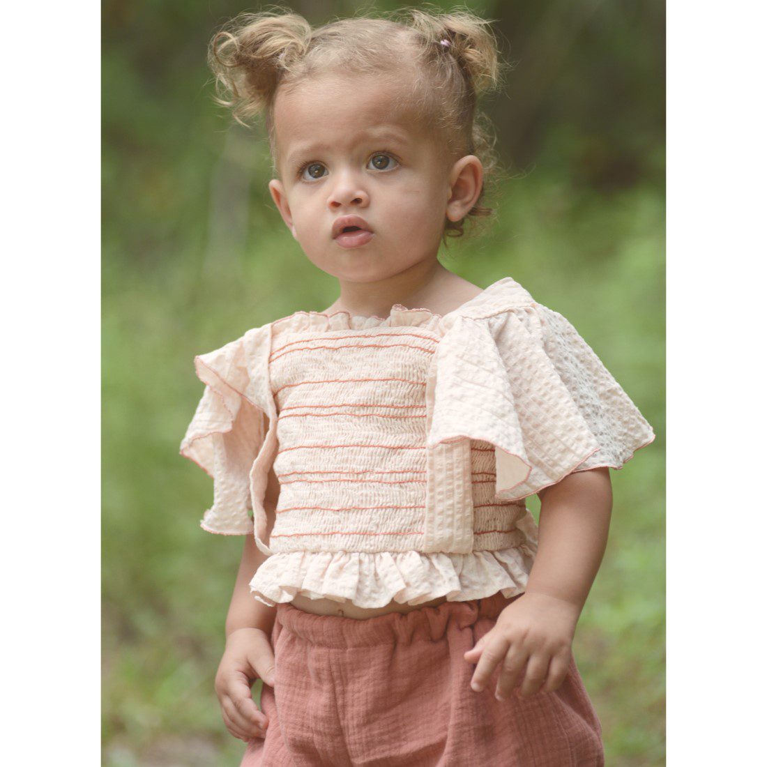 Cloe Hand-Embroidered Smock Blouse