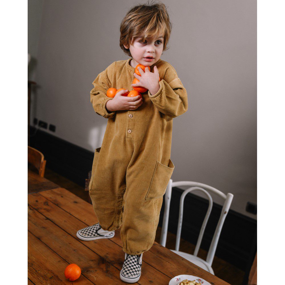 Big Papi Corduroy Jumpsuit | Bronze