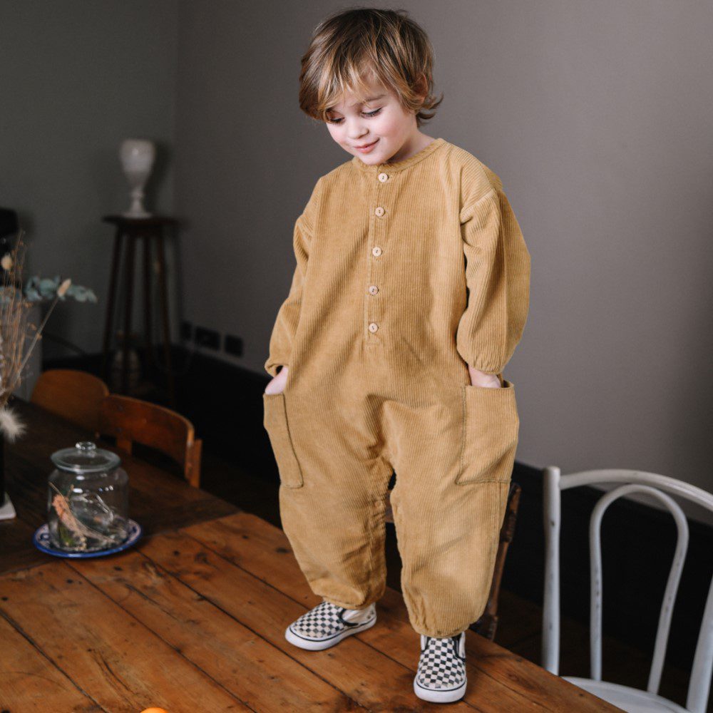 Big Papi Corduroy Jumpsuit | Bronze