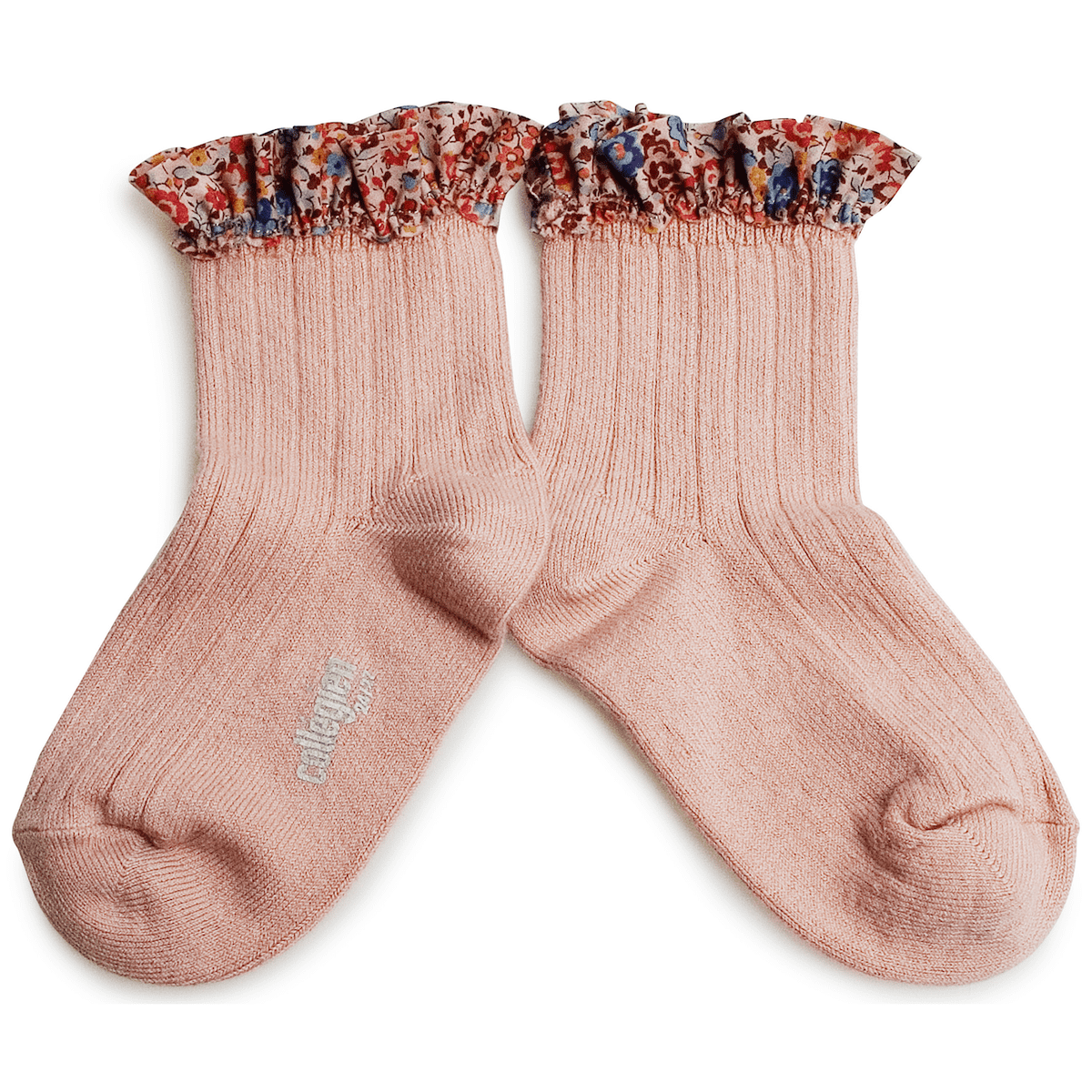 Charlotte Liberty Ruffle Socks | Rose