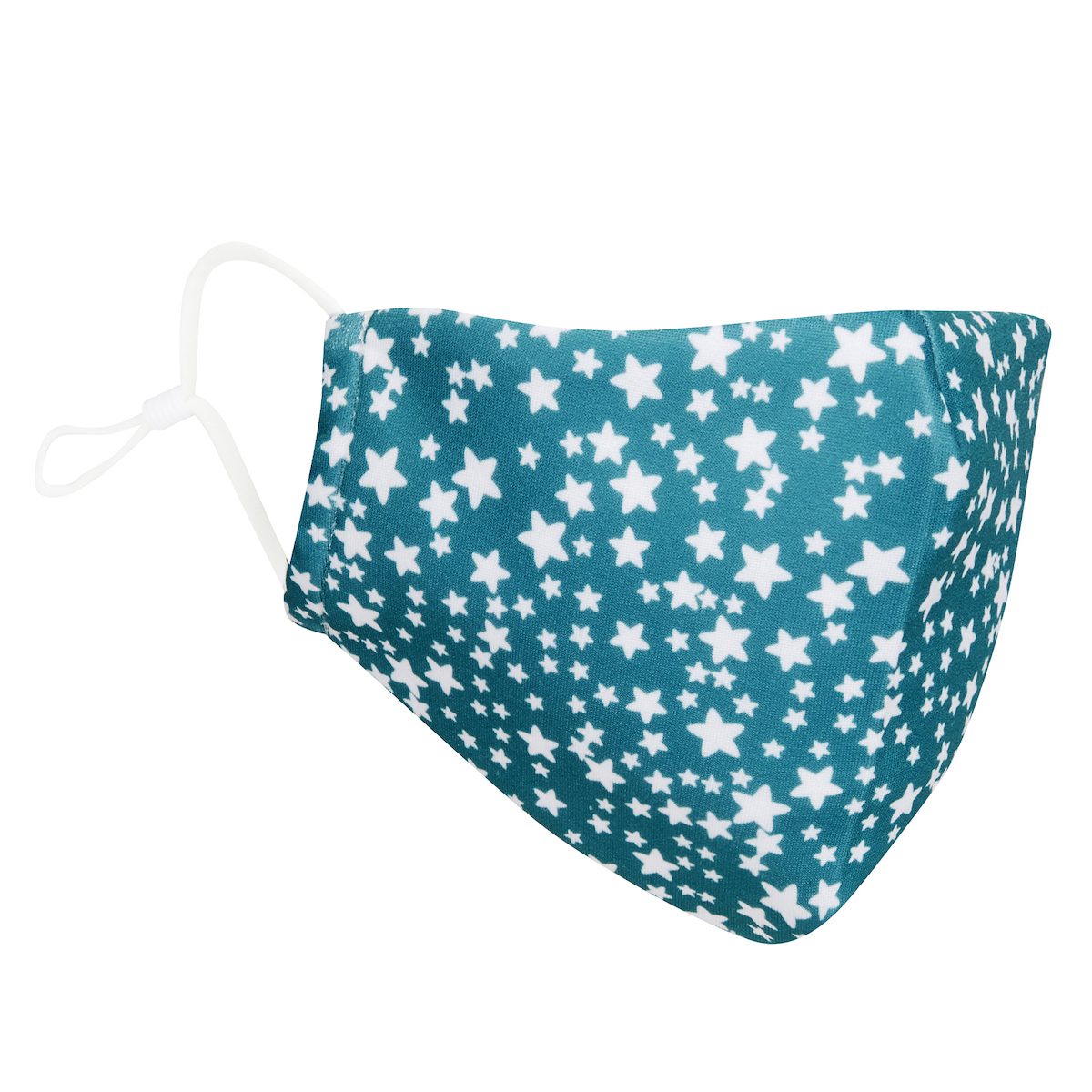 Child Star Print Face Mask | Green