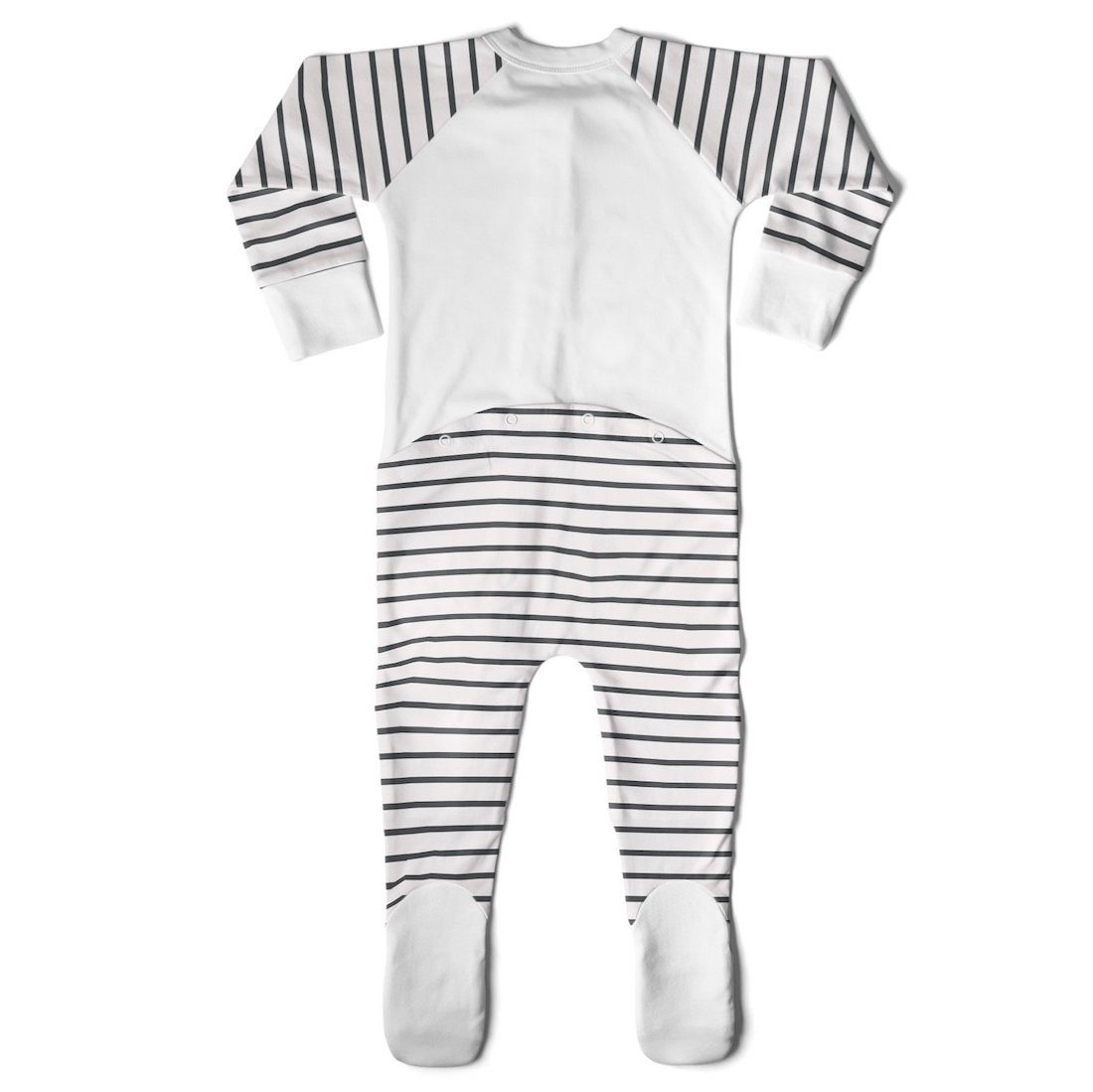 Classic Foot Alls | Stripe Grey