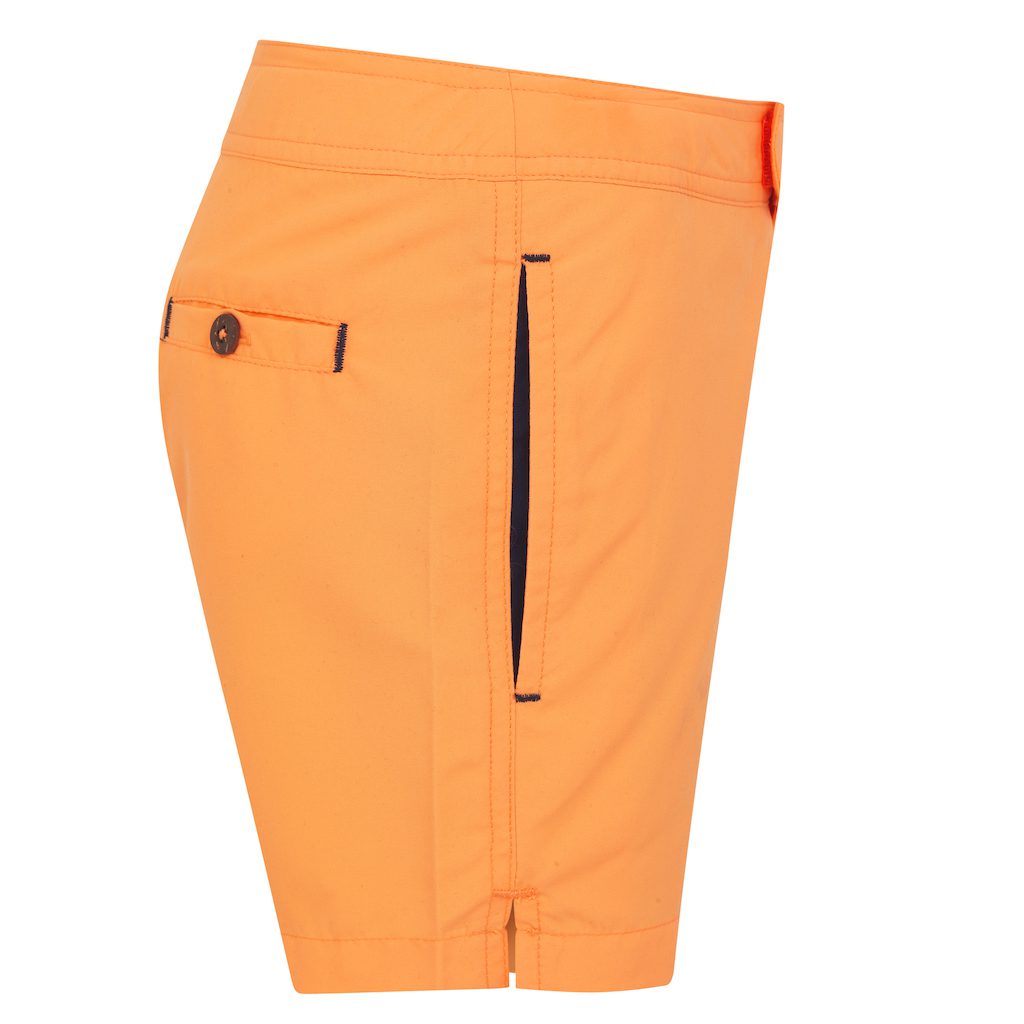 Classic Rash Vest & Neon Orange Swim Shorts