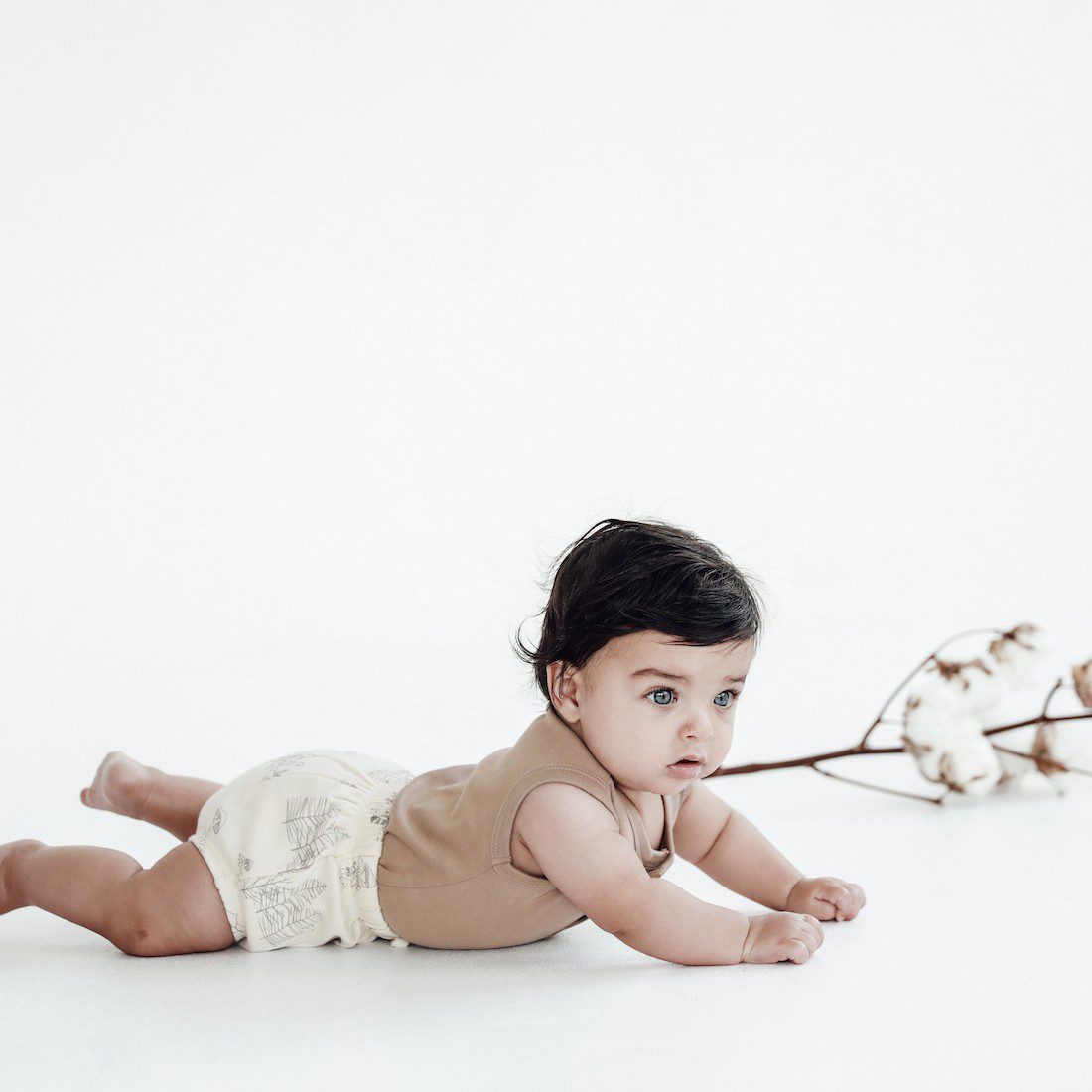 Clay Singlet Onesie & Raccoon Bloomers