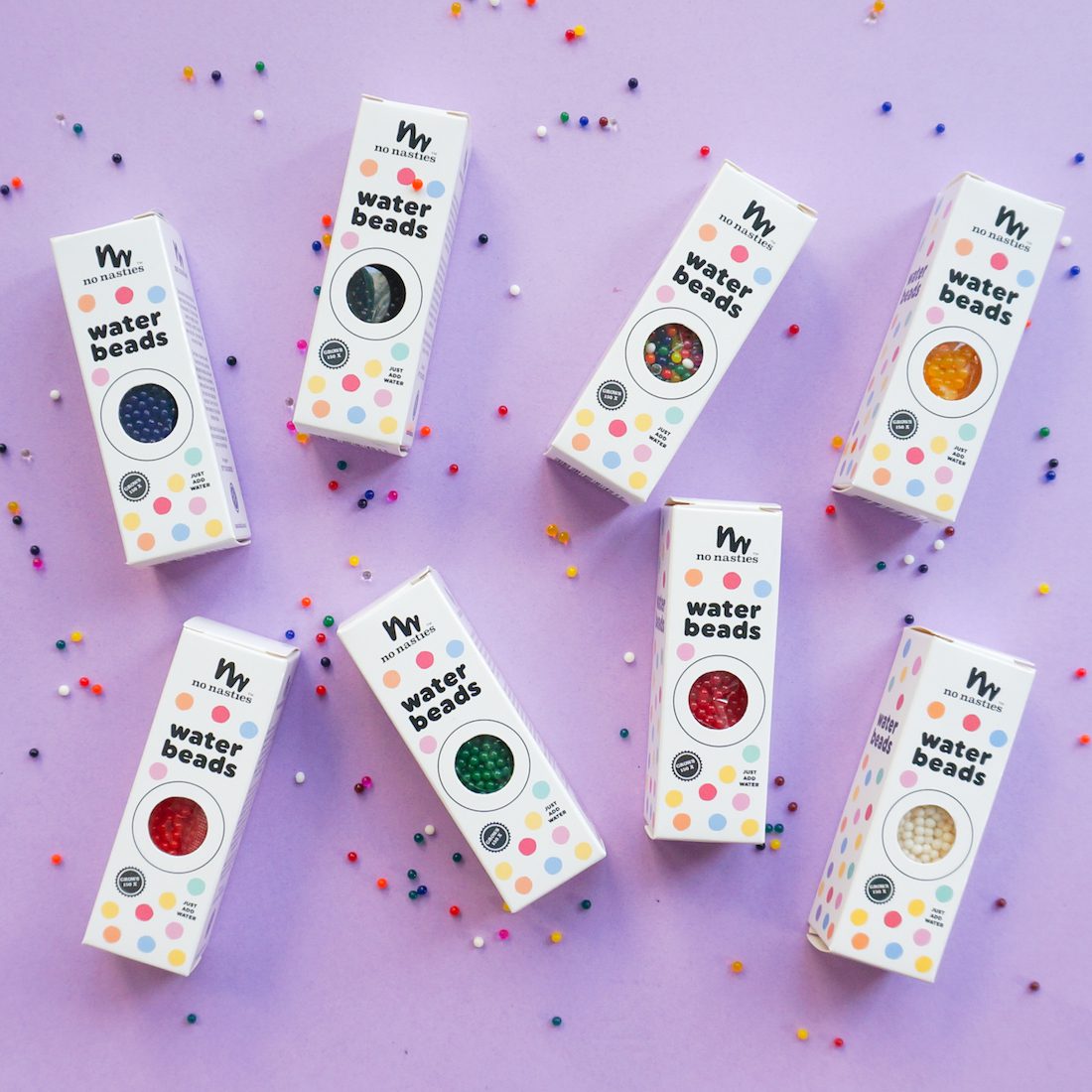 Colour Water Beads | 10g - Approx 500 water beads | White