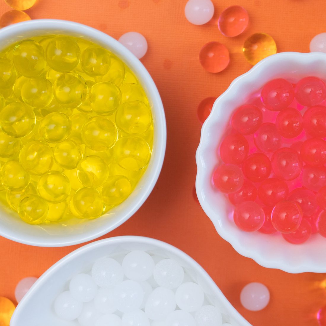 Colour Water Beads | 10g - Approx 500 water beads | Yellow