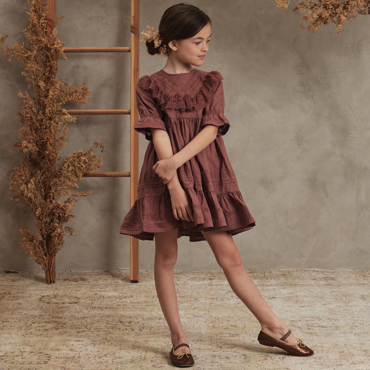 Genevieve Dress | Wine
