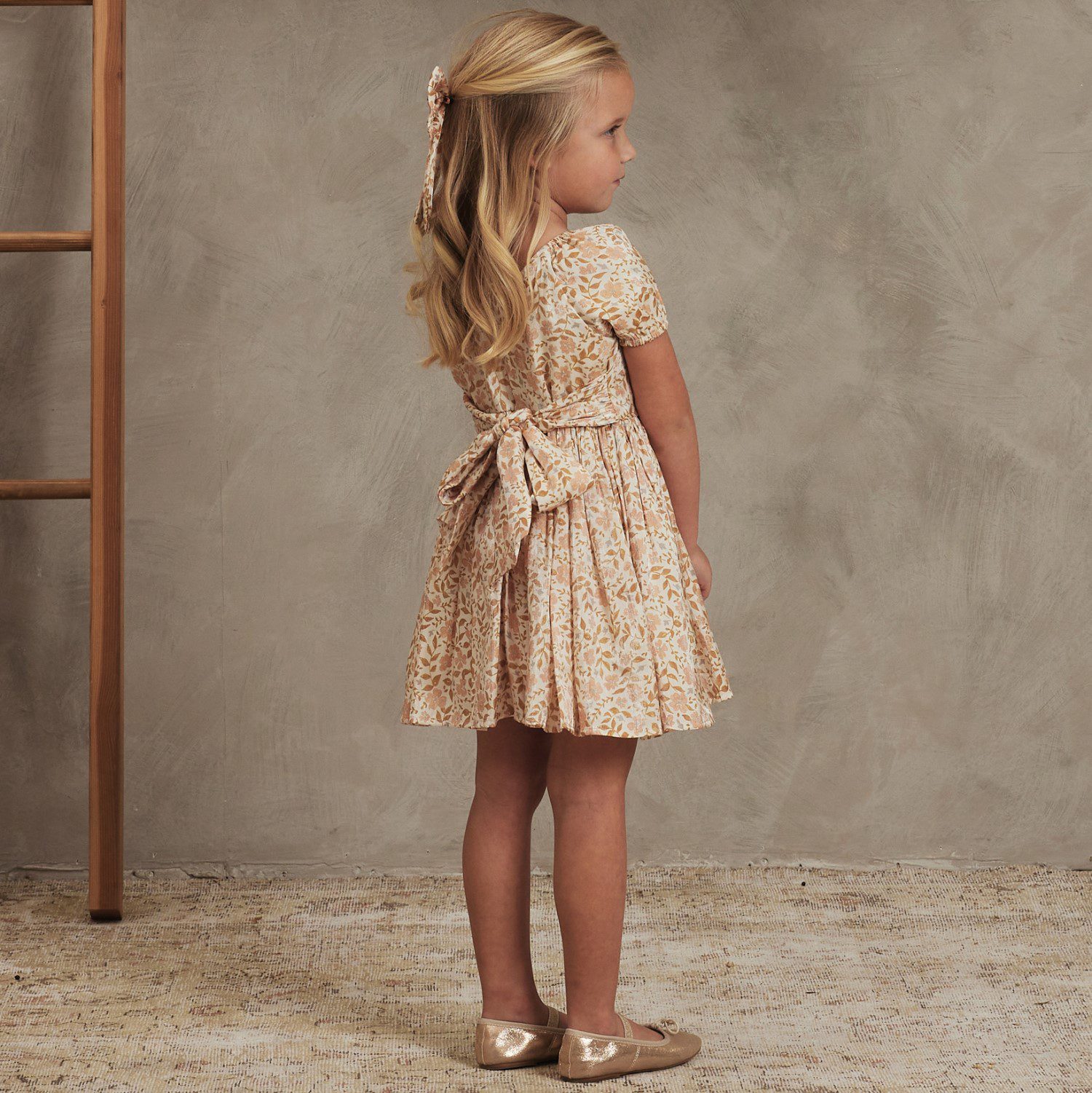 Luisa Dress | Apricot Fleur