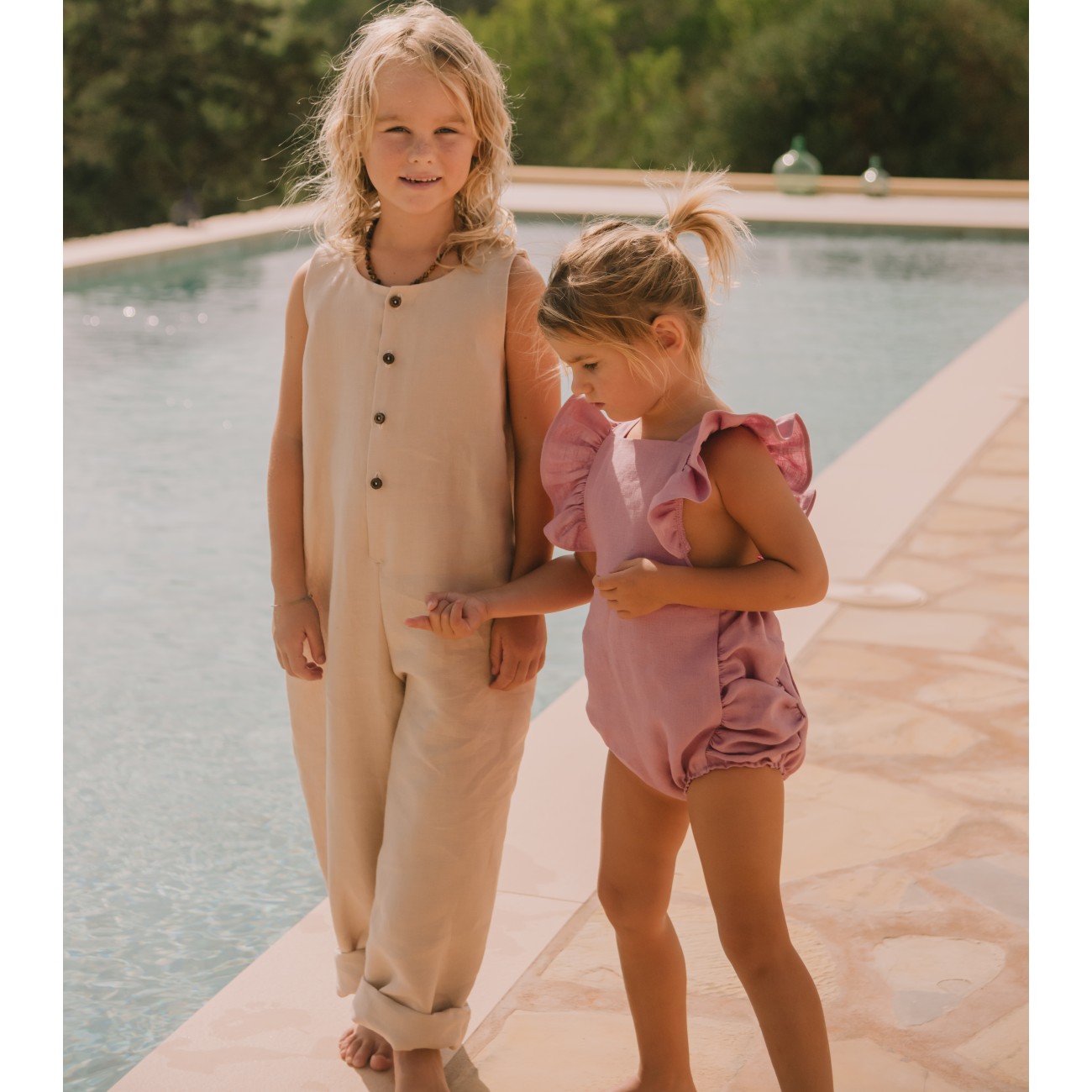 Unisex Florence Dungarees | Sand