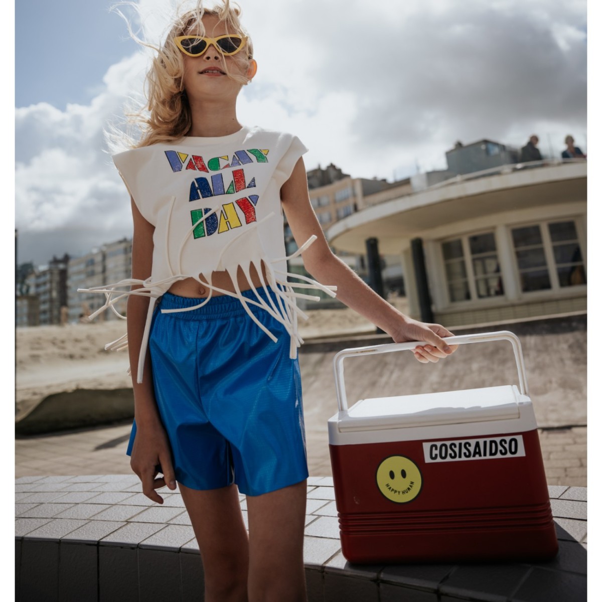 Fringe Tshirt 'Vacay All Day'