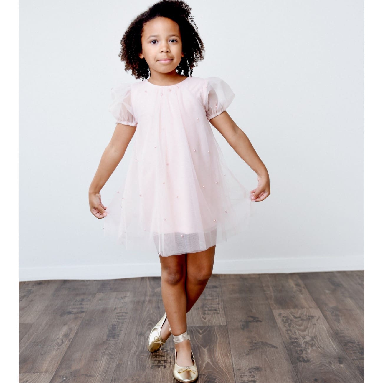 Pearl Tulle Dress | Dollypink